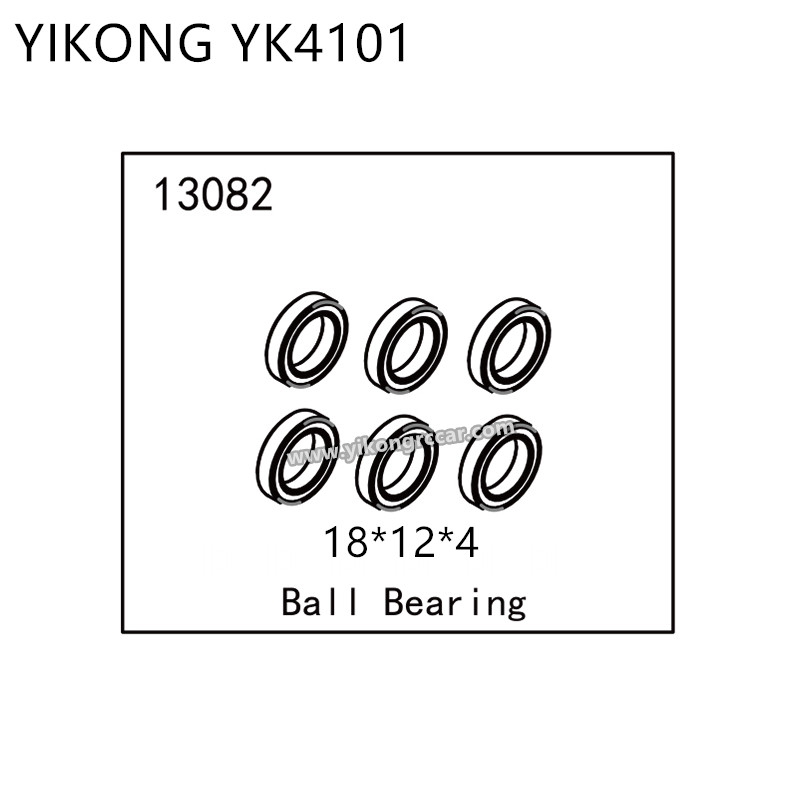 YIKONG YK4101 RC Car Parts Ball Bearing (18*12*4) 13082 YIKONG YK4101 RC Car Parts Ball Bearing (18*12*4) 13082