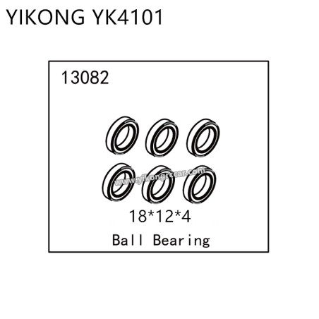 YIKONG YK4101 RC Car Parts Ball Bearing (18*12*4) 13082
