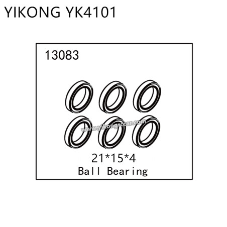 YIKONG YK4101 RC Car Parts Ball Bearing (21*15*4) 13083