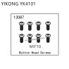 YIKONG YK4101 RC Truck Parts Button Head Screws (M3*10) 13087