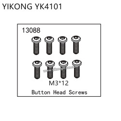YIKONG YK4101 RC Truck Parts Button Head Screws (M3*12) 13088