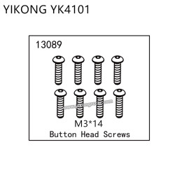 YIKONG YK4101 RC Truck Parts Button Head Screws (M3*14) 13089