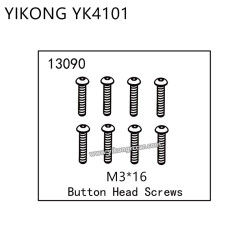 YIKONG YK4101 RC Truck Parts Button Head Screws (M3*16) 13090