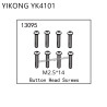YIKONG YK4101 RC Truck Parts Button Head Screws (M2.5*14) 13095