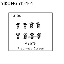 YIKONG YK4101 RC Car Parts Flat Head Screws (M2.5*6) 13104