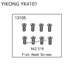 YIKONG YK4101 RC Car Parts Flat Head Screws (M2.5*8) 13105