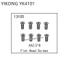 YIKONG YK4101 RC Car Parts Flat Head Screws (M2.5*8) 13105