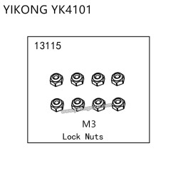 YIKONG YK4101 RC Car Parts Lock Nuts (M3) 13115
