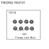 YIKONG YK4101 RC Car Parts Flange Lock Nuts (M3) 13116