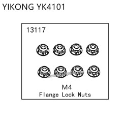 YIKONG YK4101 RC Car Parts Flange Lock Nuts (M4) 13117