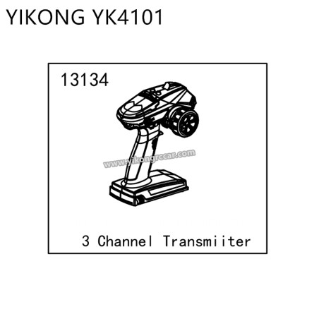 YIKONG YK4101 RC Car Parts 3 Channel Transmitter 13134
