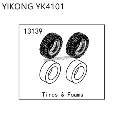 YIKONG YK4101 RC Car Parts Tires & Foams 13139