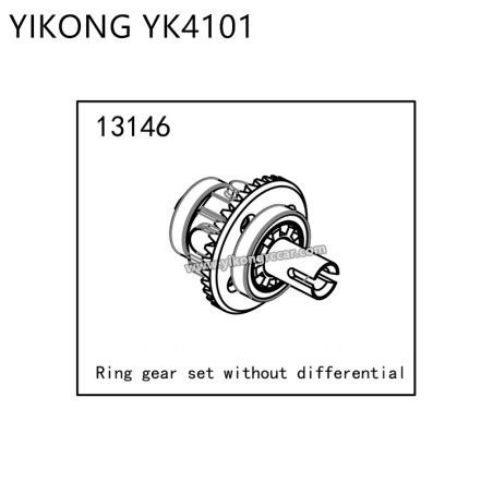 YIKONG YK4101 RC Crawler Parts Ring Gear Set without Differential 13146
