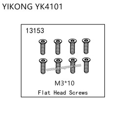 YIKONG YK4101 RC Crawler Parts Flat Head Screws (M3*10) 13153