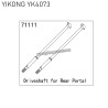 71111 YIKONG YK4073 RC Car Parts Drive shaft for Rear Portal