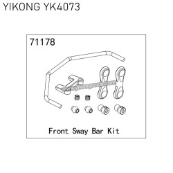 71178 YIKONG YK4073 RC Car Parts Front Sway Bar Kit