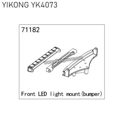 71182 YIKONG YK4073 RC Car Parts Front LED Light mount (bumper)