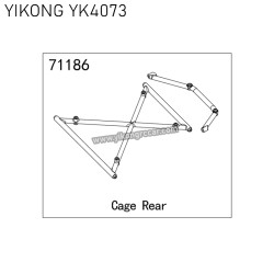 71186 YIKONG YK4073 RC Car Parts Cage Rear