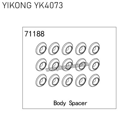 71188 YIKONG YK4073 RC Car Parts Body Spacer