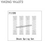71199 YIKONG YK4073 RC Car Parts Shock Spring Set