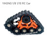 YIKONG 1/8 & 1/10 Series RC Car Parts All-terrain Tracked Kit (4 pcs) 13001T orange