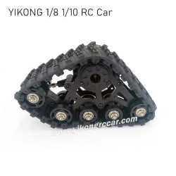 YIKONG 1/8 & 1/10 Series RC Car Parts All-terrain Tracked Kit (4 pcs) 13001T black