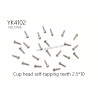 YIKONG YK4102 Pro Parts Cup head self-tapping teeth 2.5*10 13109