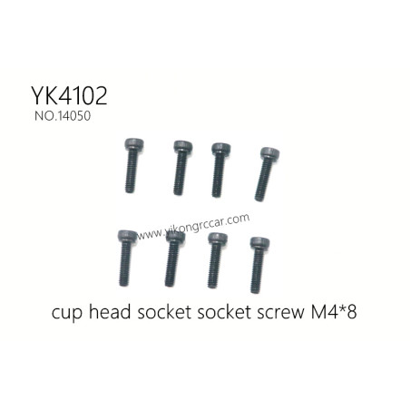YIKONG YK4102 Pro Parts Cup head socket socket screw M4*8 14050
