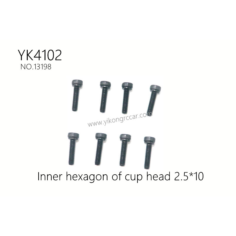 YIKONG YK4102 Pro Parts Inner hexagon of cup head 2.5*10 13198 YIKONG YK4102 Pro Parts Inner hexagon of cup head 2.5*10 13198