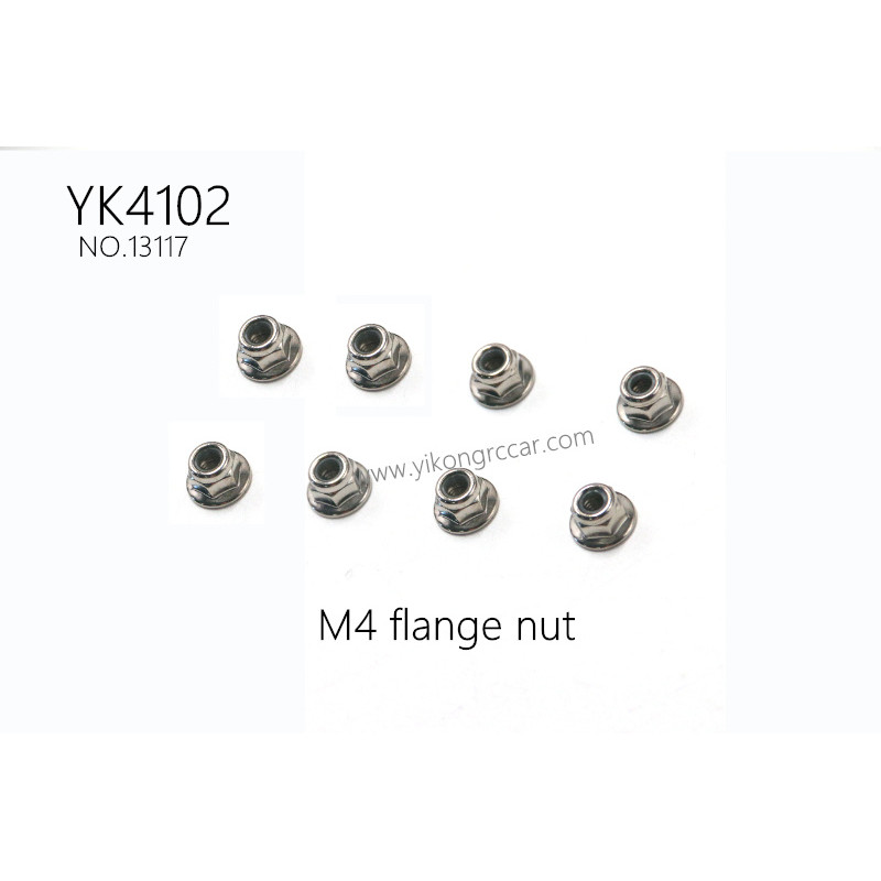 YIKONG YK4102 Pro Parts M4 flange nut 13117 YIKONG YK4102 Pro Parts M4 flange nut 13117