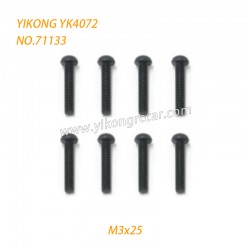 YIKONG DF7 YK4072 Pro Parts Pan Head Socket Cap Screw M3*25 71133