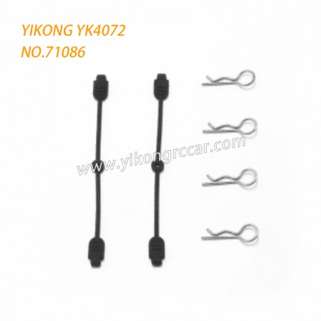 YIKONG YK4072 Desert RC Truck Parts Body Clip And Ruber Leash 71086