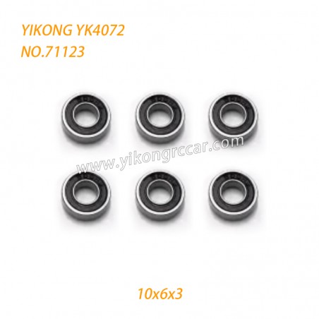 YIKONG YK4072 DF7 RC Short Truck Parts Ball Bearings 10x6x3mm 71123