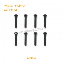 YIKONG YK4072 DF7 RC Short Truck Parts Button Head Screw (M3x18) 71130