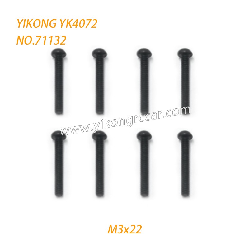 YIKONG YK4072 DF7 RC Short Truck Parts Button Head Screw (M3x22) 71132 YIKONG YK4072 DF7 RC Short Truck Parts Button Head Screw (M3x22) 71132