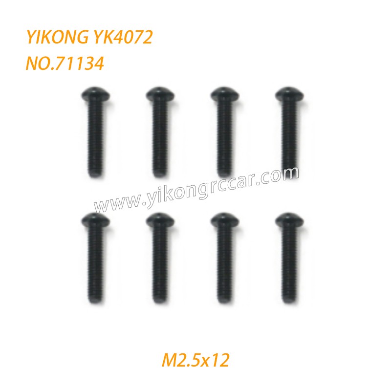 YIKONG YK4072 DF7 RC Short Truck Parts Button Head Screw (M2.5x12) 71134 YIKONG YK4072 DF7 RC Short Truck Parts Button Head Screw (M2.5x12) 71134
