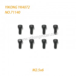 YIKONG YK4072 DF7 RC Short Truck Parts Cap Head Screw (M2.5x6) 71140
