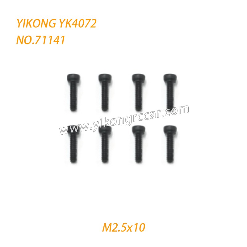 YIKONG YK4072 DF7 RC Short Truck Parts Cap Head Screw (M2.5x10) 71141 YIKONG YK4072 DF7 RC Short Truck Parts Cap Head Screw (M2.5x10) 71141