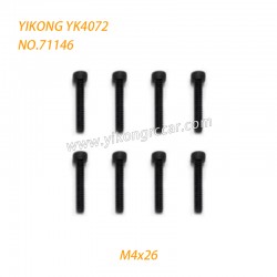 YIKONG YK4072 DF7 RC Short Truck Parts Cap Head Screw (M4x26) 71146