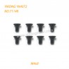 YIKONG YK4072 DF7 RC Short Truck Parts Flat Head Screws (M4x8) 71148