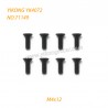 YIKONG YK4072 DF7 RC Short Truck Parts Flat Head Screws (M4x12) 71149