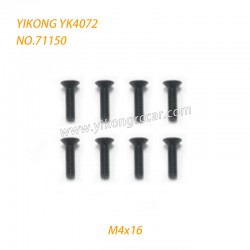 YIKONG YK4072 DF7 RC Short Truck Parts Flat Head Screws (M4x16) 71150