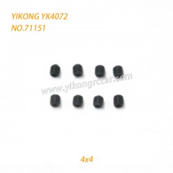 YIKONG YK4072 DF7 RC Short Truck Parts Headless Screws (4x4) 71151