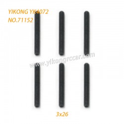 YIKONG YK4072 DF7 RC Short Truck Parts Headless Screws (3x26) 71152