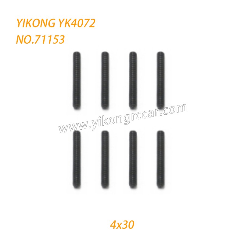 YIKONG YK4072 DF7 RC Short Truck Parts Headless Screws (4x30) 71153 YIKONG YK4072 DF7 RC Short Truck Parts Headless Screws (4x30) 71153