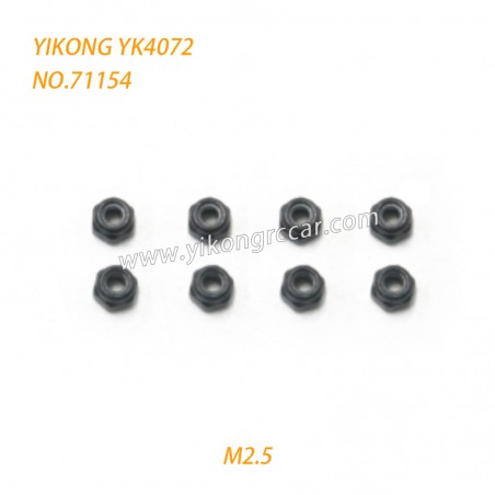 YIKONG YK4072 DF7 RC Short Truck Parts Flange Lock Nuts (M2.5) 71154
