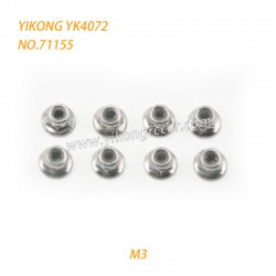 YIKONG YK4072 DF7 RC Short Truck Parts Flange Lock Nuts (M3) 71155
