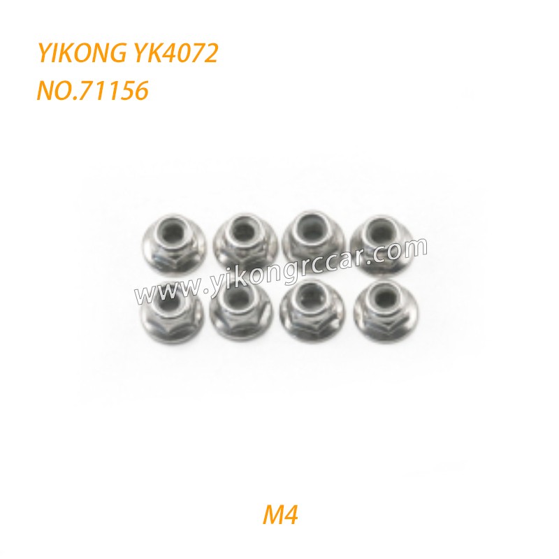 YIKONG YK4072 DF7 RC Short Truck Parts Flange Lock Nuts (M4) 71156 YIKONG YK4072 DF7 RC Short Truck Parts Flange Lock Nuts (M4) 71156