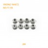 YIKONG YK4072 DF7 RC Short Truck Parts Flange Lock Nuts (M4) 71156