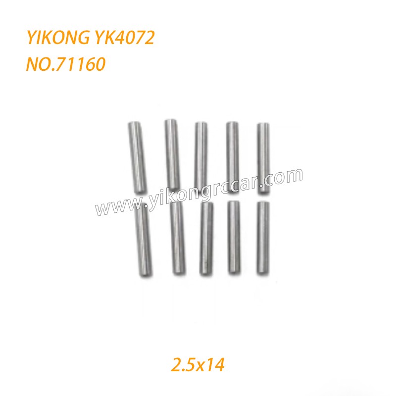 YIKONG YK4072 DF7 RC Short Truck Parts Pins (2.5x14) 71160 YIKONG YK4072 DF7 RC Short Truck Parts Pins (2.5x14) 71160